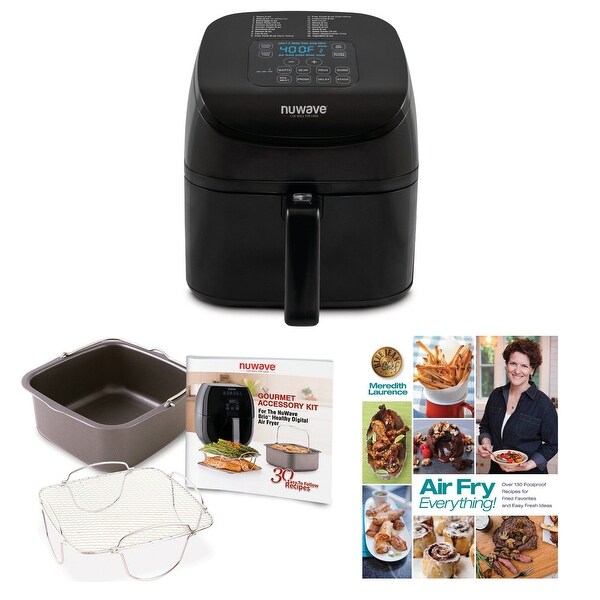 Nuwave Brio 4.5 qt. Digital Air Fryer w Probe Cooking Set Cookbook Bed Bath Beyond 28646264